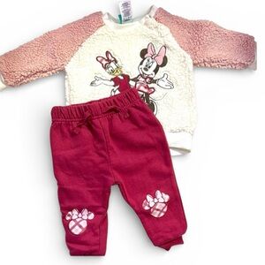 Disney Pink Sweatpants Cozy Joggers 12M